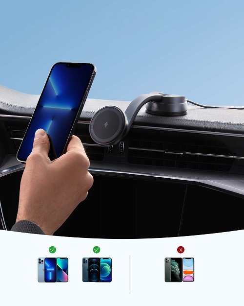 Anker Magnetic Wireless Car Charger MagGo