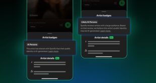 Spotify يطلق شارة جديدة لهويات الفنانين المُنشأة بواسطة الذكاء الاصطناعي